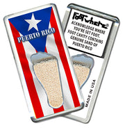 Puerto Rico FootWhere® Souvenir Magnet. 72 pieces/6 assorted styles.