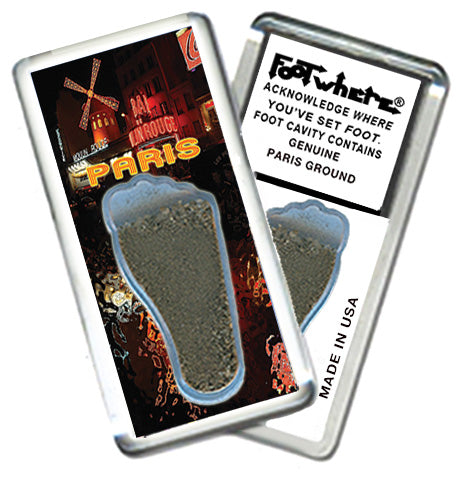 Paris FootWhere® Souvenir Magnet. 72 pieces/ 6 assorted styles.