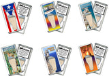 Puerto Rico FootWhere® Souvenir Magnet. 72 pieces/6 assorted styles.