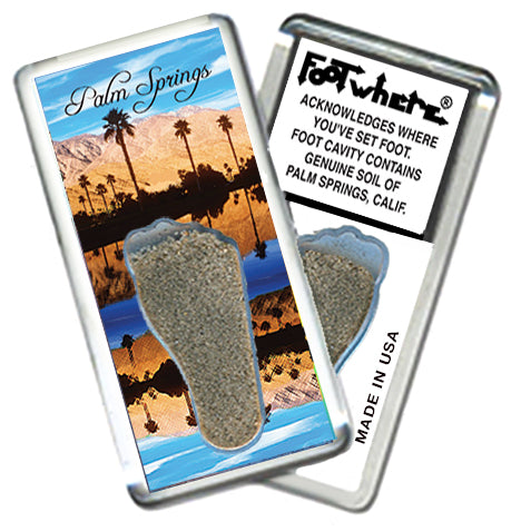 Palm Springs FootWhere® Souvenir Magnet. 72 pieces/6 assorted styles.