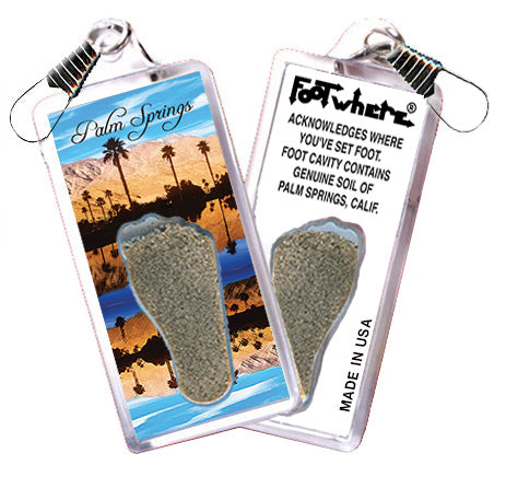 Palm Springs FootWhere® Souvenir Zipper-Pull. 72 pieces/6 assorted styles.