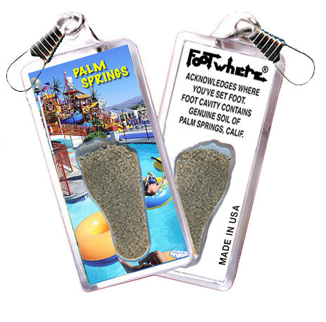 Palm Springs FootWhere® Souvenir Zipper-Pull. 72 pieces/6 assorted styles.
