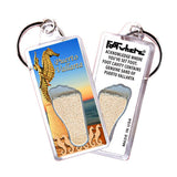 Puerto Vallarta FootWhere® Souvenir Keychains. 6 Piece Set. Made in USA - FootWhere® Souvenir Shop