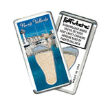 Puerto Vallarta FootWhere® Souvenir Fridge Magnet. Made in USA - FootWhere® Souvenir Shop