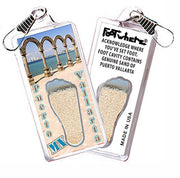 Puerto Vallarta FootWhere® Souvenir Zipper-Pulls. 6 Piece Set. Made in USA - FootWhere® Souvenir Shop