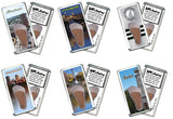 Manchester FootWhere® Souvenir Magnets. 6 Piece Set. Made in USA