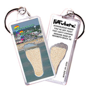 Rehoboth Beach FootWhere® Souvenir Keychains. 6 Piece Set. Made in US
