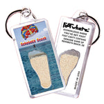 Load image into Gallery viewer, Rehoboth Beach FootWhere® Souvenir Keychains. 6 Piece Set. Made in US
