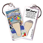 Load image into Gallery viewer, Rehoboth Beach FootWhere® Souvenir Keychains. 6 Piece Set. Made in US
