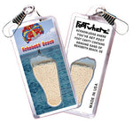 Load image into Gallery viewer, Rehoboth Beach FootWhere® Souvenir Zipper-Pulls. 6 Piece Set. Made in USA
