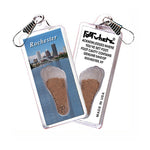 Load image into Gallery viewer, Rochester FootWhere® Souvenir Zipper-Pull. 72 pieces/ 6 assorted styles.
