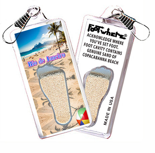 Rio De Janeiro FootWhere Souvenir Zipper-Pull