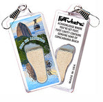 Load image into Gallery viewer, Rio De Janeiro FootWhere® Souvenir Zipper-Pulls. 6 Piece Set. Made in USA
