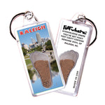 Load image into Gallery viewer, Raleigh FootWhere® Souvenir Keychains 6 Piece Set. Made in US
