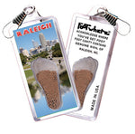 Load image into Gallery viewer, Raleigh FootWhere® Souvenir Zipper-Pulls 6 Piece Set. Made in USA

