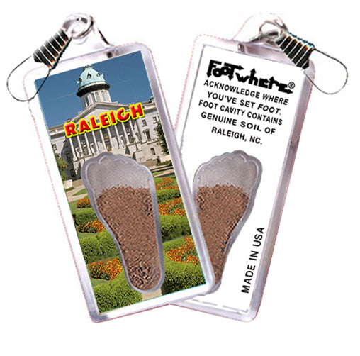 Raleigh FootWhere® Souvenir Zipper-Pulls 6 Piece Set. Made in USA