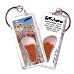 Load image into Gallery viewer, Mount Rushmore FootWhere® Souvenir Keychains. 6 Piece Set. Made in USA
