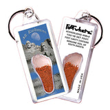 Mount Rushmore FootWhere® Souvenir Keychain. 72 pieces/ 6 assorted styles.