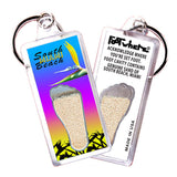 South Beach Miami FootWhere® Souvenir Keychain