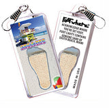 South Beach Miami FootWhere® Souvenir Zipper-Pull. 72 pieces/ 6 assorted styles.