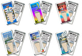 South Beach Miami FootWhere® Souvenir Magnet. 72 pieces/ 6 assorted styles.