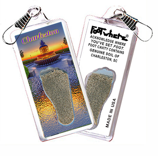Charleston FootWhere® Souvenir Lanyard. 72 Pieces/6 Assorted Styles. Made in USA