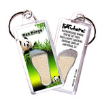 Load image into Gallery viewer, San Diego FootWhere® Souvenir Keychains. 6 Piece Set. Made in USA
