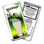 Load image into Gallery viewer, San Diego FootWhere® Souvenir Magnets. 6 Piece Set. Made in USA
