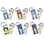 Load image into Gallery viewer, San Diego FootWhere® Souvenir Keychains. 6 Piece Set. Made in USA
