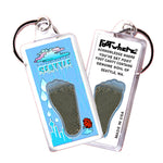 Load image into Gallery viewer, Seattle FootWhere® Souvenir Keychain. 72 pieces/ 6 assorted styles.
