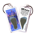 Load image into Gallery viewer, Seattle FootWhere® Souvenir Keychain. 72 pieces/ 6 assorted styles.
