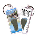 Load image into Gallery viewer, San Francisco FootWhere® Souvenir Keychains. 6 Piece Set. Made in USA
