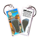 Load image into Gallery viewer, San Francisco FootWhere® Souvenir Keychains. 6 Piece Set. Made in USA
