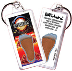 Load image into Gallery viewer, Shreveport FootWhere® Souvenir Keychains. 6 Piece Set. Made in USA