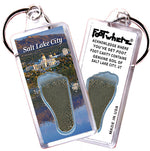 Load image into Gallery viewer, Salt Lake City FootWhere® Souvenir Keychain. 72 pieces/ 6 assorted styles.
