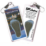 Load image into Gallery viewer, Salt Lake City FootWhere® Souvenir Zipper-Pull. 72 pieces/ 6 assorted styles.

