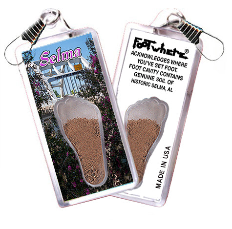Selma FootWhere® Souvenir Zipper-Pulls. 72 pieces/6 assorted styles.