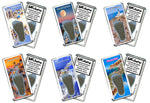 Load image into Gallery viewer, Santorini FootWhere® Souvenir Fridge Magnets. 6 Piece Set. Made in USA
