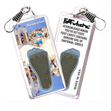 Santorini FootWhere® Souvenir Zipper-Pull