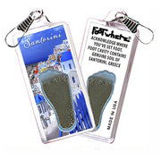 Santorini FootWhere® Souvenir Zipper-Pull