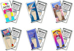 Load image into Gallery viewer, South Padre Island FootWhere® Souvenir Magnets. 6 Piece Set. Made in USA
