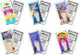 South Padre, TX FootWhere® Souvenir Magnet. 72 pieces/6 assorted styles.