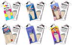 Load image into Gallery viewer, South Padre Island FootWhere® Souvenir Zipper-Pull. 72 pieces/ 6 assorted styles.
