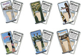 St. Augustine FootWhere® Souvenir Magnet. 72 pieces / 6 assorted styles.