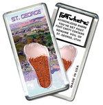 Load image into Gallery viewer, St. George, UT FootWhere® Souvenir Magnet. 72 pieces/6 assorted styles.