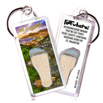 Load image into Gallery viewer, St. Maarten  FootWhere® Souvenir Keychain. 72 pieces/6 assorted styles.