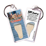 Load image into Gallery viewer, St. Pertersburg FootWhere Souvenir Keychain. 72 pieces/6 assorted styles.
