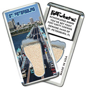 St. Pertersburg FootWhere® Souvenir Magnet. 72 pieces/6 assorted styles.