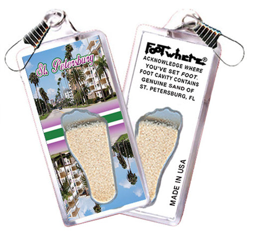 St. Pertersburg FootWhere® Souvenir Zipper-Pull. 72 pieces/6 assorted styles.