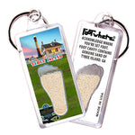 Load image into Gallery viewer, Tybee Island FootWhere® Souvenir Keychain. 72 pieces/ 6 assorted styles.
